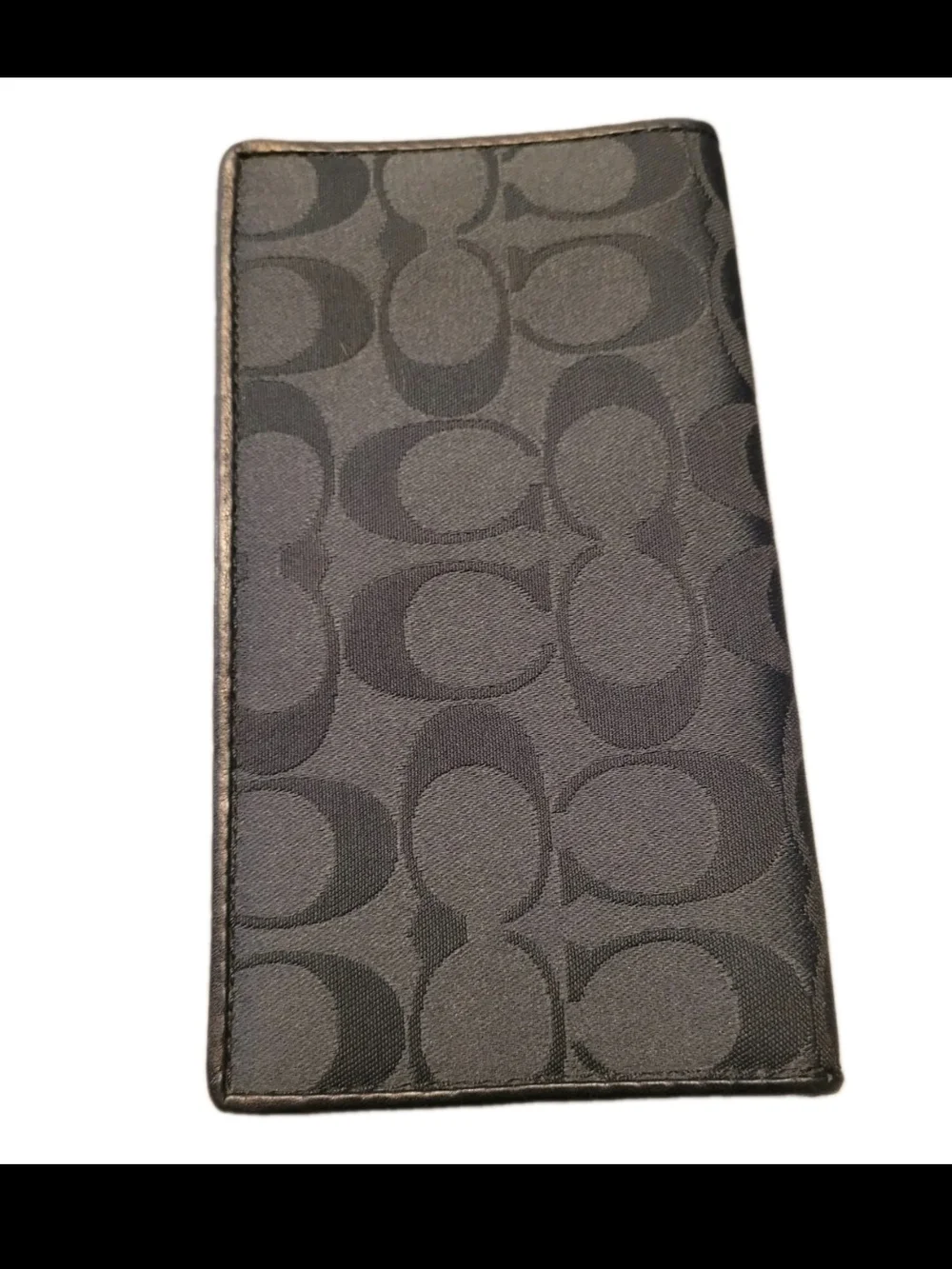 Coach Signature C Jacquard Shoulder Bag & Black Wallet Set Beige Tan